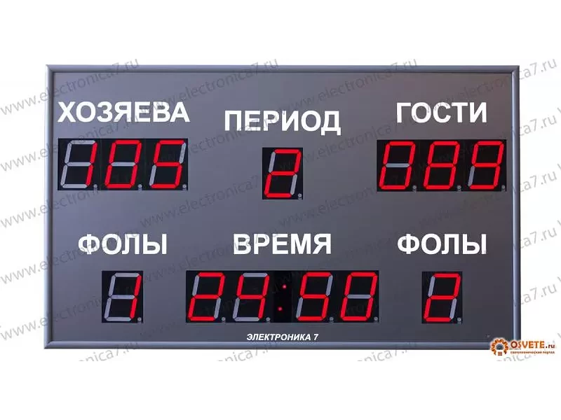 Электронное спортивное табло Электроника 7 018