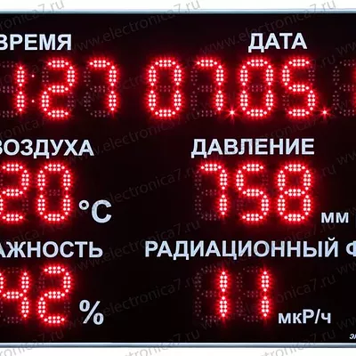 Настенная электронная метеостанция Электроника 7 21130-19