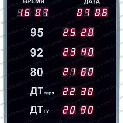 Табло для АЗС Электроника 7 3076