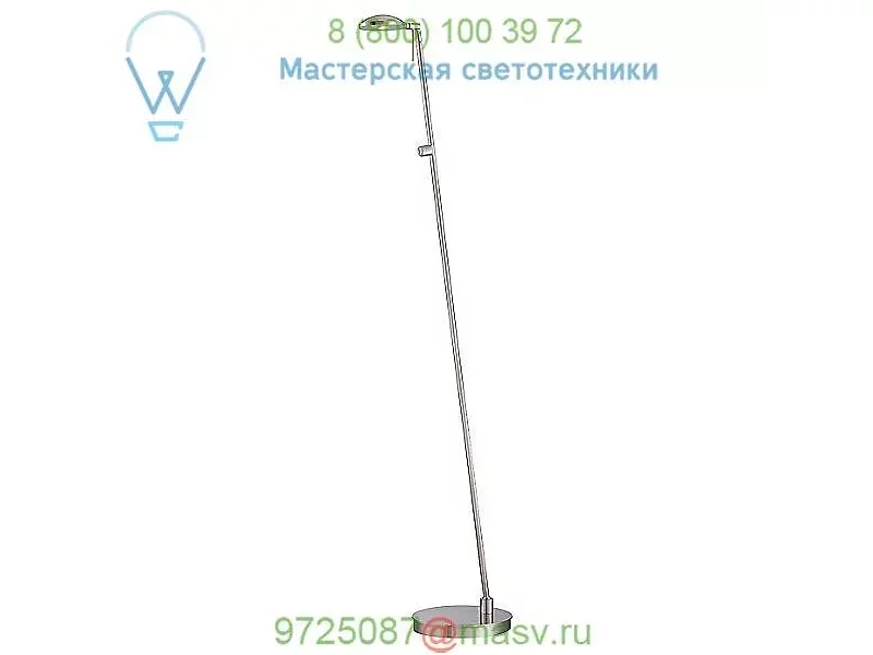 Georges Reading Room P4334 LED Floor Lamp (Nickel) -OPEN BOX George Kovacs , светильник