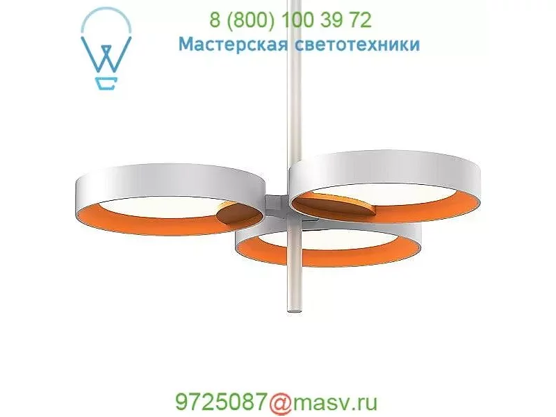 Light Guide Ring 3-Light LED Pendant Light SONNEMAN Lighting 2654.03A, светильник