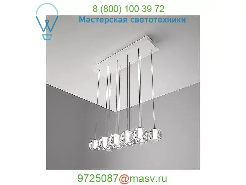 Fabbian Beluga Multispot 10-Light Rectangular Pendant Light , светильник