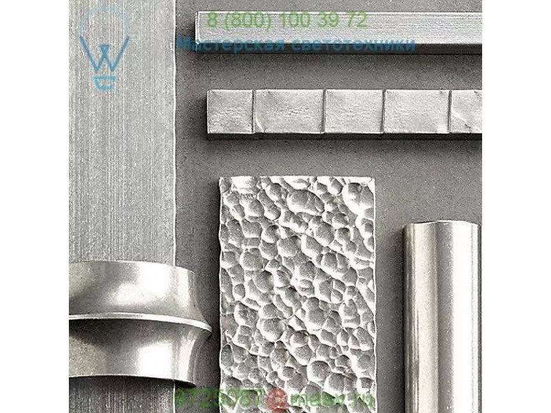 Hubbardton Forge 207695-1000 Oceanus Vintage Platinum Wall Sconce, светильник для ванной