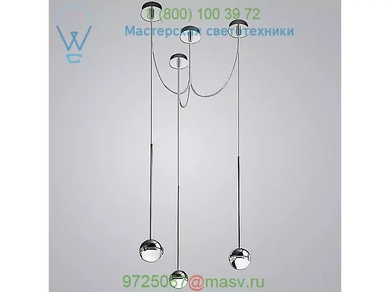 ZANEEN design D3-1016CHR-SAT Convivio Multi-Light Pendant Light, светильник