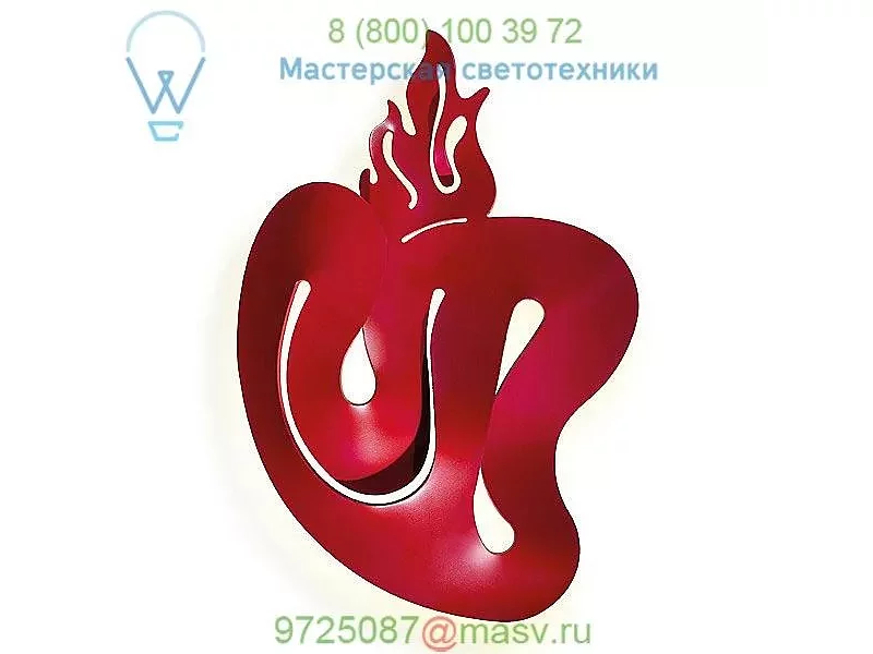 Slamp ILL14APPC001R_000 Illuminati Cuore LED Wall Sconce, настенный светильник
