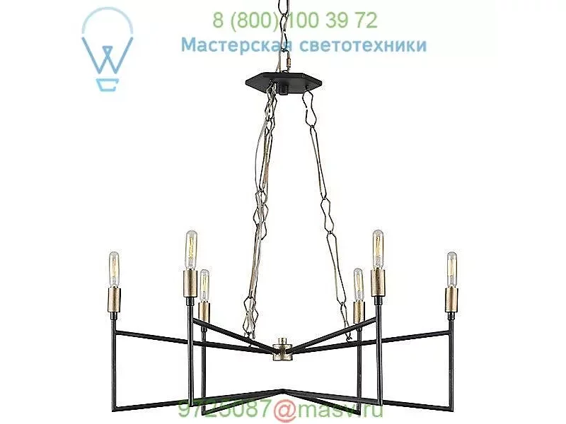Bodie Chandelier Varaluz 314C06HGCB, светильник