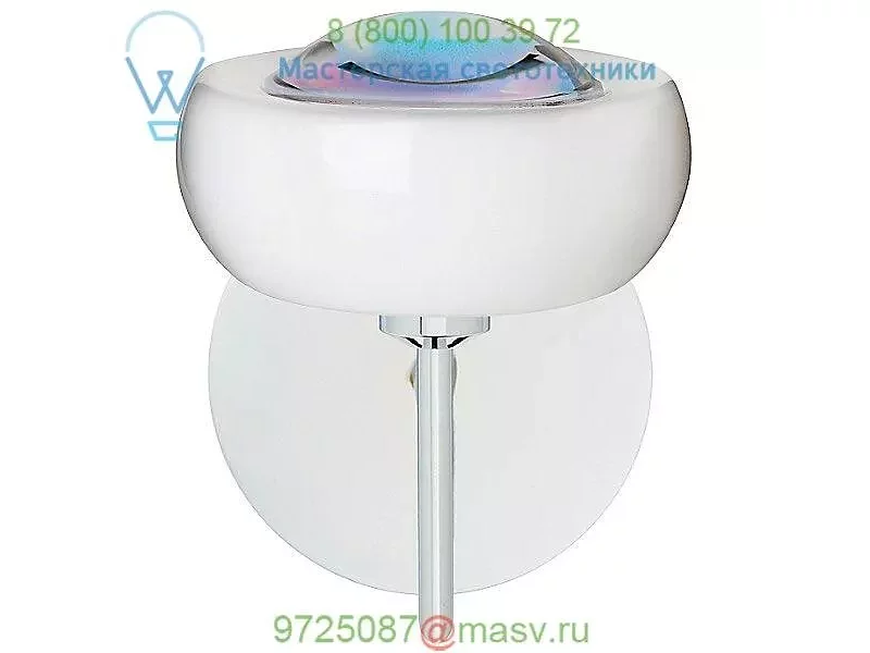 Focus One Light Wall Sconce Besa Lighting 1SW-2634FR-CR, настенный светильник