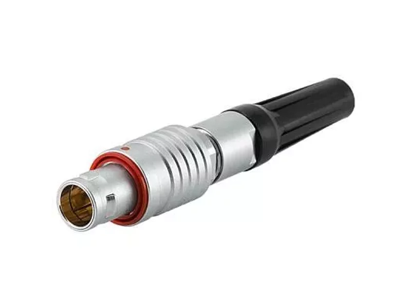 RM-FEG-1BC-P04-JS-072Z Вилка кабельная с черной ПВХ манжетой, 4 контакта, IP54