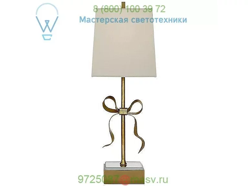 KS 3111PN-L Ellery Gros-Grain Bow Table Lamp Visual Comfort, настольная лампа