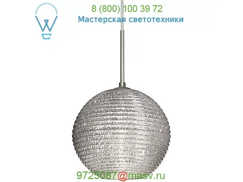 1KX-461600-LED-SN Besa Lighting Kristall 8 One Light Pendant, светильник