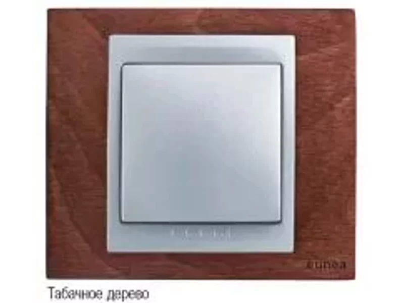 Электроустановочные изделия UNICA TOP (Испания), рамки - дерево, металл