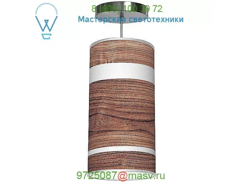 Band Column Pendant Light (Walnut/20 In) - OPEN BOX RETURN  jefdesigns, светильник