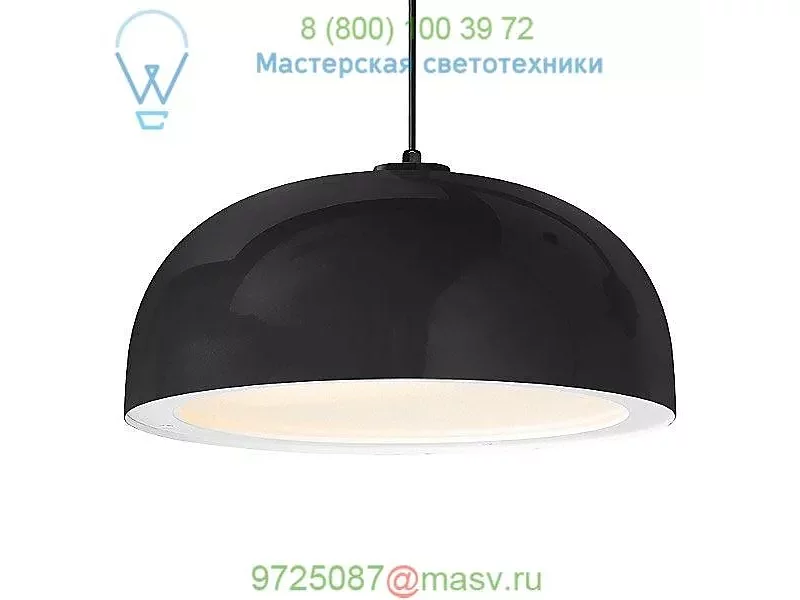 Dome Outdoor Pendant (Black/16 Inch) - OPEN BOX RETURN OB-5DDM16MBKWT-BC Troy RLM Lighting, опен