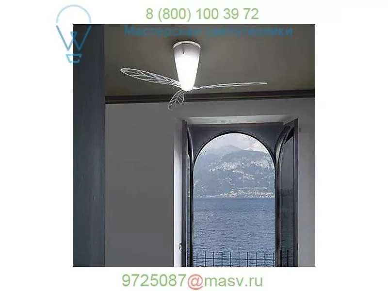 Blow Ceiling Fan (Transparent Screenprint) - OPEN BOX RETURN Luceplan , светильник