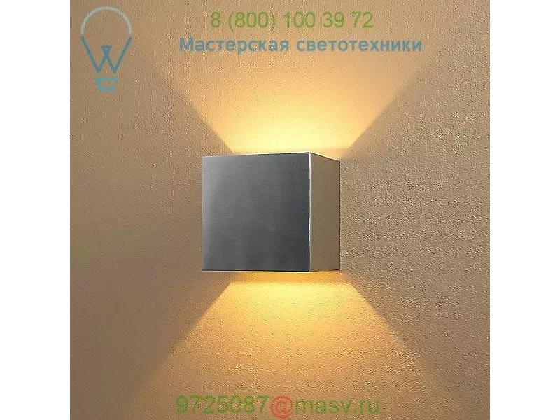QB LED Wall Sconce (Brushed Chrome/Dimmable) - OPEN BOX OB-103040AL/WH/DIM Bruck Lighting, опенб