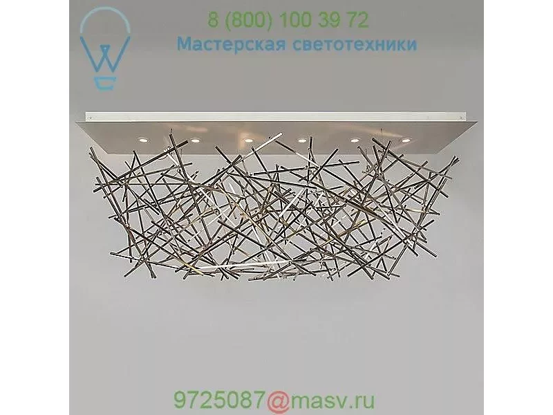 CC-CH-112BRZ-SM Ridgely Studio Criss Cross LED Chandelier, светильник