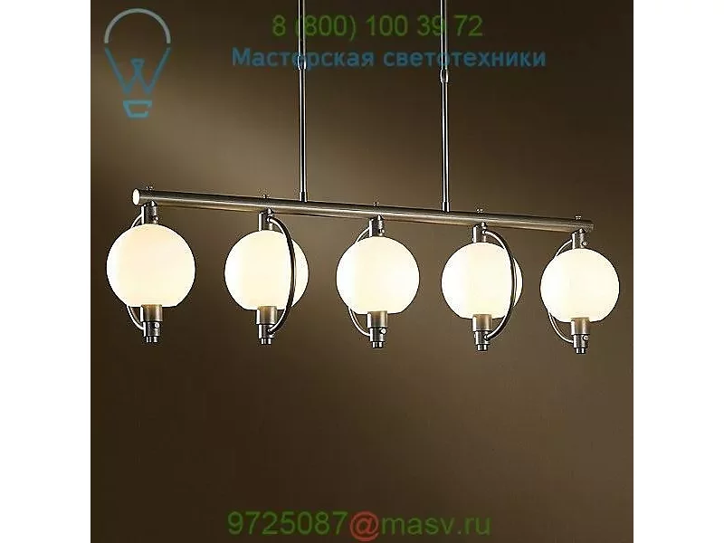 137805-1007 Hubbardton Forge Pluto 5 Light Linear Suspension Light, светильник
