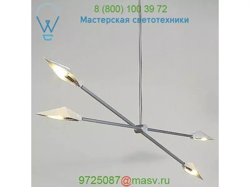Spark 1-20 LED Pendant Light SPK1-20-BN-WP Modern Verve, светильник