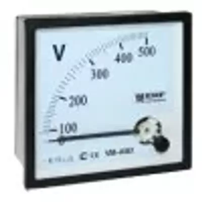 Вольтметр VM-A961аналоговый на панель 96х96 (квадратный вырез) 500В прямое подключение EKF