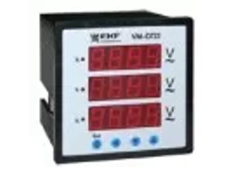 Вольтметр VM-D723 цифровой на панель 72х72 трехфазный EKF