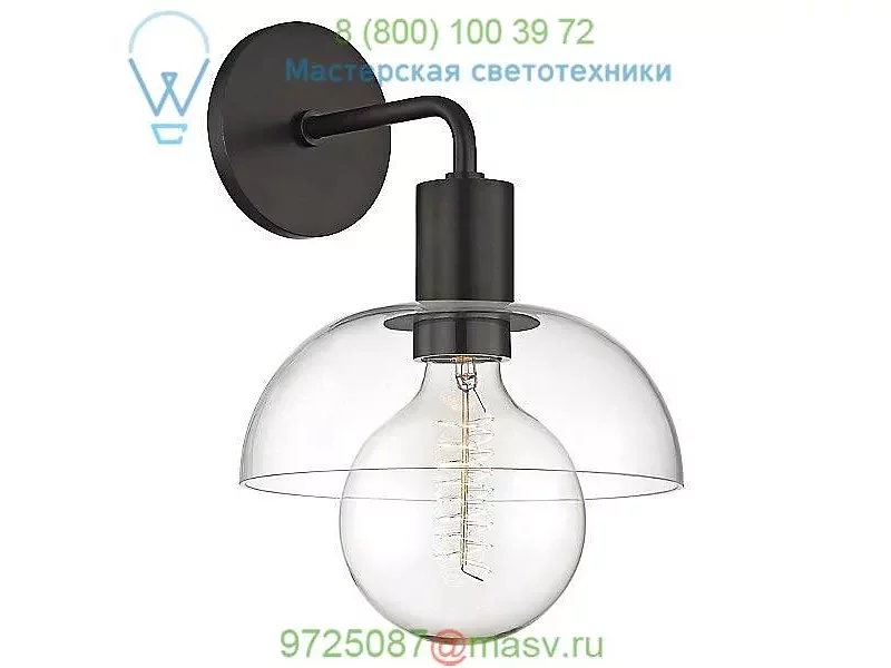Mitzi - Hudson Valley Lighting Kyla Wall Sconce H107101-AGB, настенный светильник