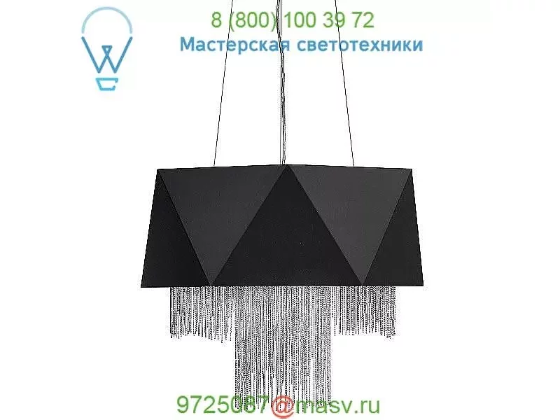 Zuma Single Tier Chandelier FR32804SBK Fredrick Ramond, светильник