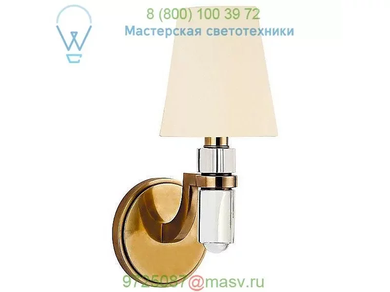 Dayton Wall Sconce Hudson Valley Lighting 981-AGB-WS, настенный светильник