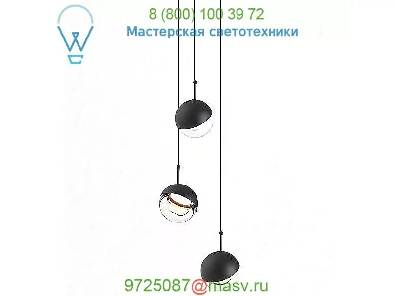 SLD-1010P3-BRS Dora P3 Multi-Light Pendant Light Seed Design, светильник