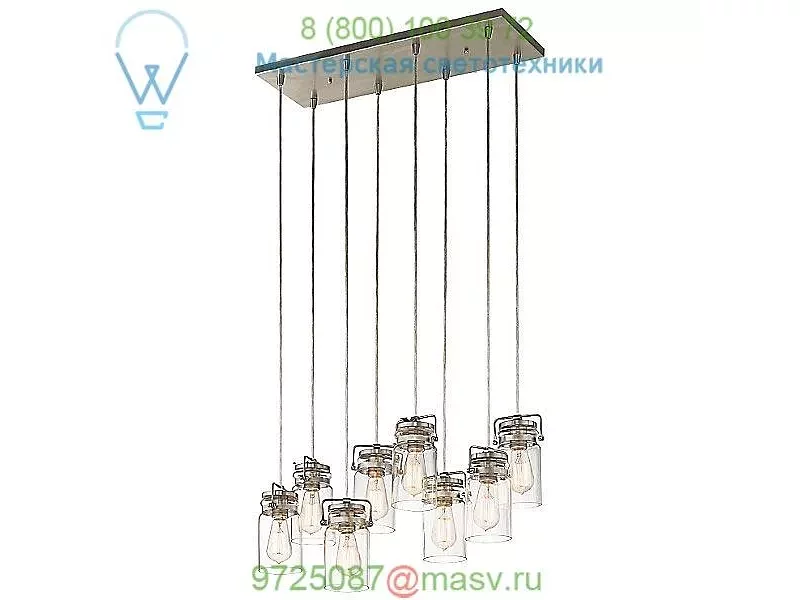 42890NI Brinley Linear Chandelier Kichler, светильник