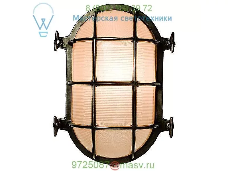 BT-DP7035/BR Original BTC 7035 Oval Brass Bulkhead Outdoor Wall Light, уличный настенный светиль