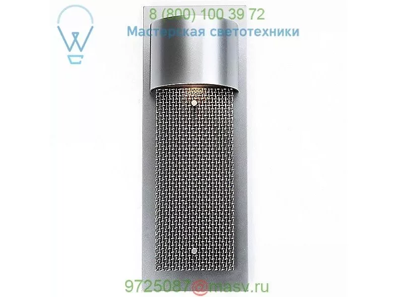 ODB0031-19-AG-M1-G1 Mesh Outdoor Short Panel Wall Sconce Hammerton Studio, уличный настенный све