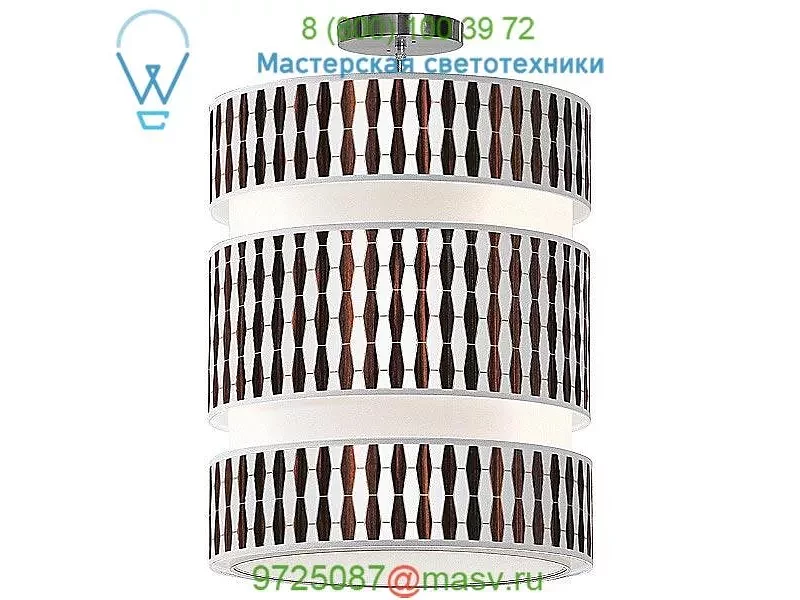 Jefdesigns Weave 1 Triple Tiered Pendant Light jd_Weave1_Mahogany_Lena16, светильник