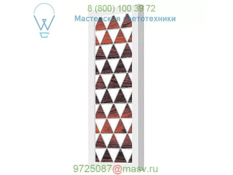 Triangle 1 Plank LED Wall Sconce jefdesigns jd_Triangle1_Ebony_Tablet, настенный светильник