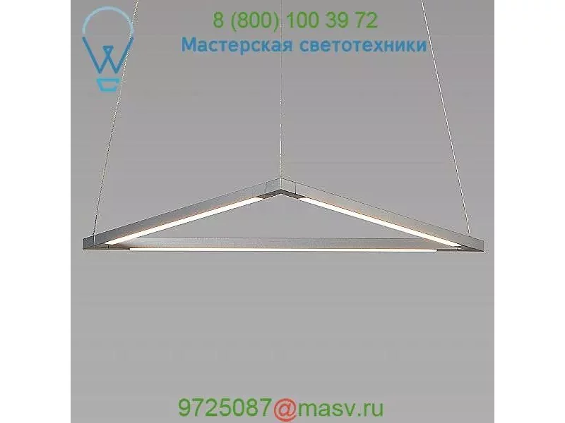 Z-Bar Triangle Pendant Light Koncept ZBP-16-T-SW-MTB-CNP, светильник