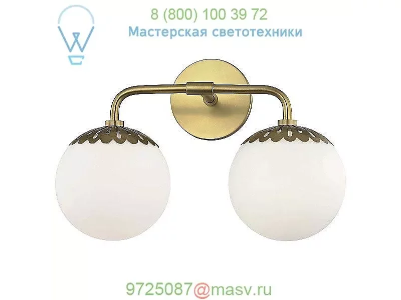 H193302-AGB Paige Vanity Light Mitzi - Hudson Valley Lighting, светильник для ванной