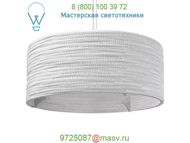 Graypants GP-1151-UL Drum White Scraplight Pendant Light, светильник