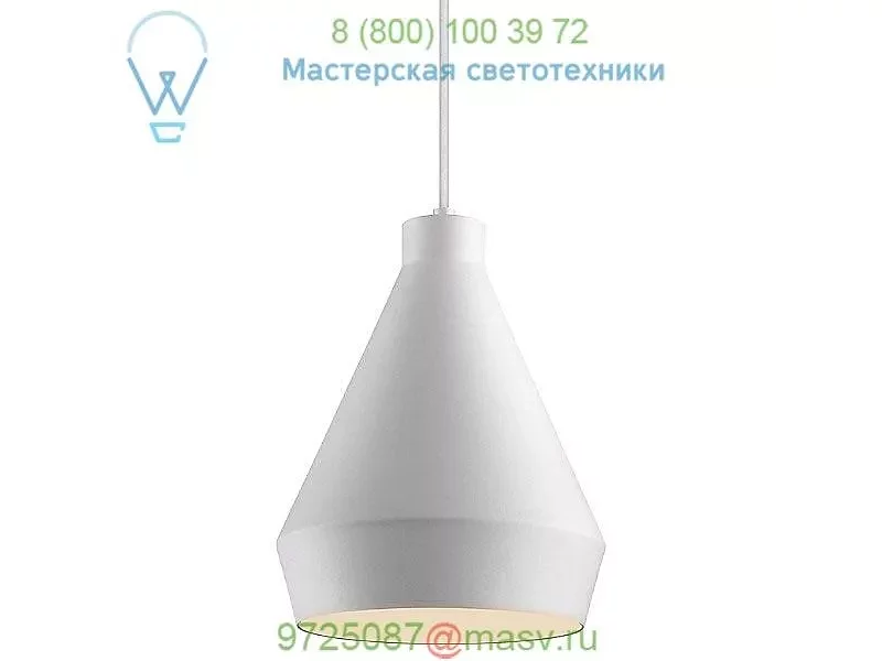 SONNEMAN Lighting Koma Taisho LED Pendant Light (Satin White w/White Silk Covered Cord/Incandesc