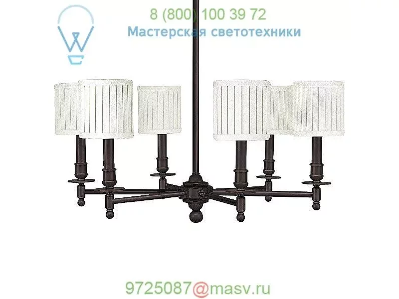 Hudson Valley Lighting 306-PN Palmer Six Light Chandelier, светильник