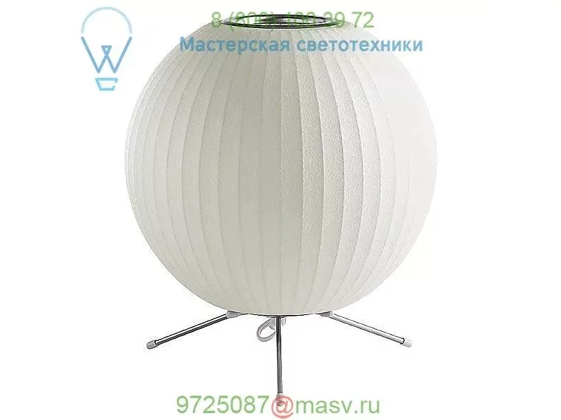 Nelson Bubble Lamps H761TSBNS Nelson Ball Tripod Lamp, настольная лампа