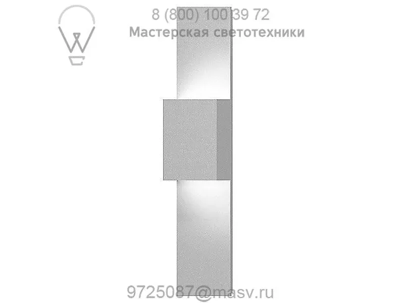 SONNEMAN Lighting Flat Box 2-Light Indoor/Outdoor LED Panel Sconce 7108.72-WL, уличный настенный