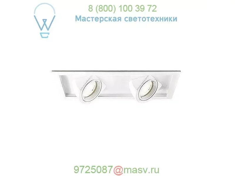 Tesla 2 Light LED Recessed Multiple Spot Trim WAC Lighting MT-5LD225T-F27-WT, светильник