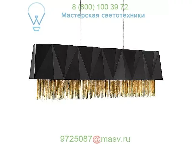 Zuma Linear Chandelier FR32806SBK Fredrick Ramond, светильник