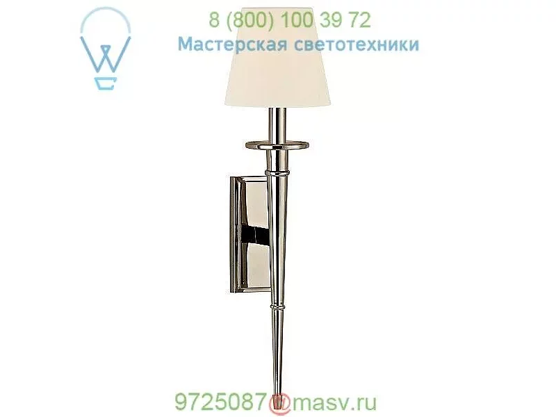 220-AGB-WS Hudson Valley Lighting Stanford Round Torch Wall Sconce, настенный светильник