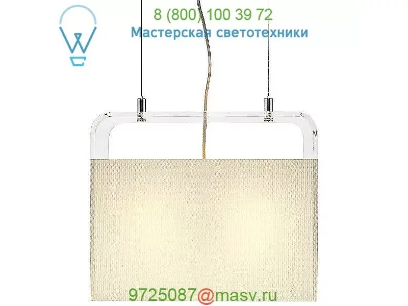 Pablo Designs TT PEND 18 WHT/CLR Tube Top Pendant Light, светильник