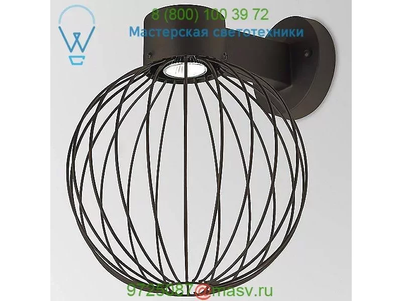 Besa Lighting SULTANA-G-WALL-LED-BK Sultana Globe LED Outdoor Wall Light, уличный настенный свет