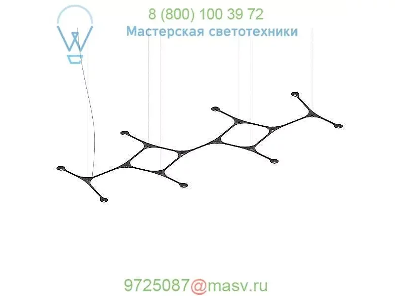 Carbon 11.4 Foot Linear Suspension Light  Tokio, светильник