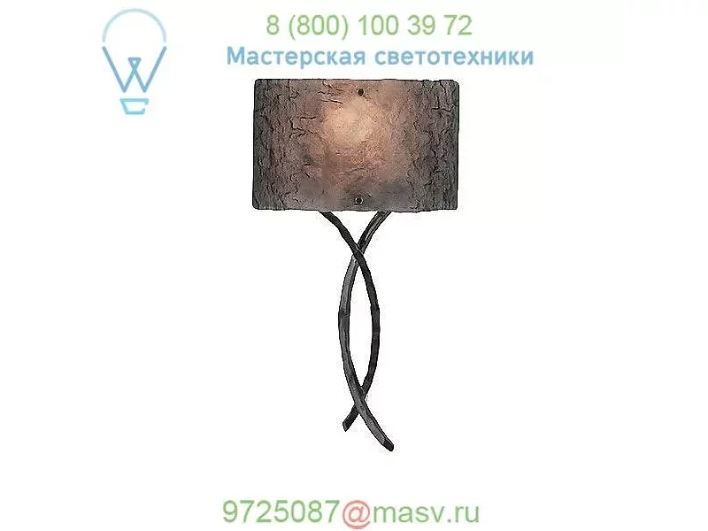 Hammerton Studio CSB0032-0C-RB-SG-G2 Ironwood Twist Glass Wall Sconce, настенный светильник