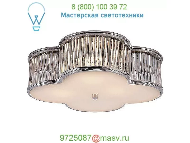 Visual Comfort Basil Flush Mount Ceiling Light With Clear Glass Rods AH 4014GM/CG-FG, светильник