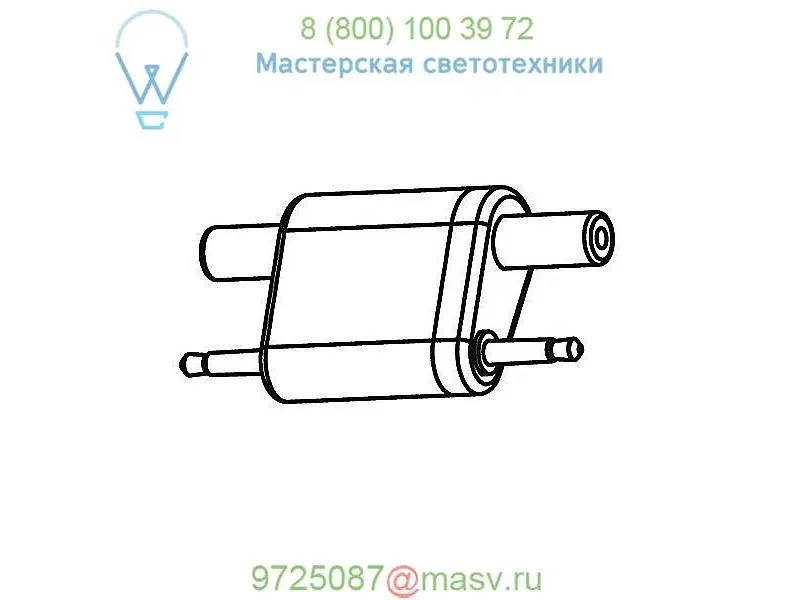 UCX 1 in. Male to Male Connector Koncept P6-10-D0096A-1, светильник