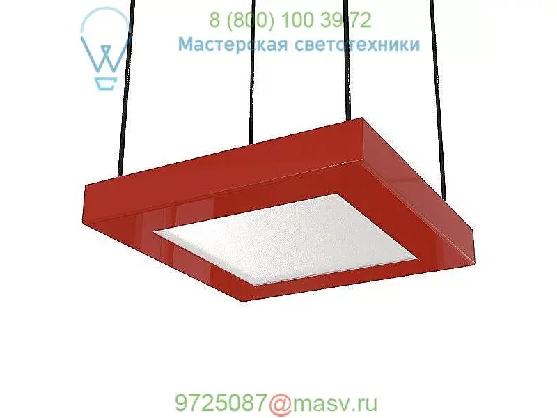 QDR-06P-BL Quadra Square LED Pendant Light Blackjack Lighting, светильник